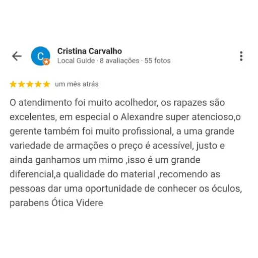 Videre Óticas Avaliações (2)